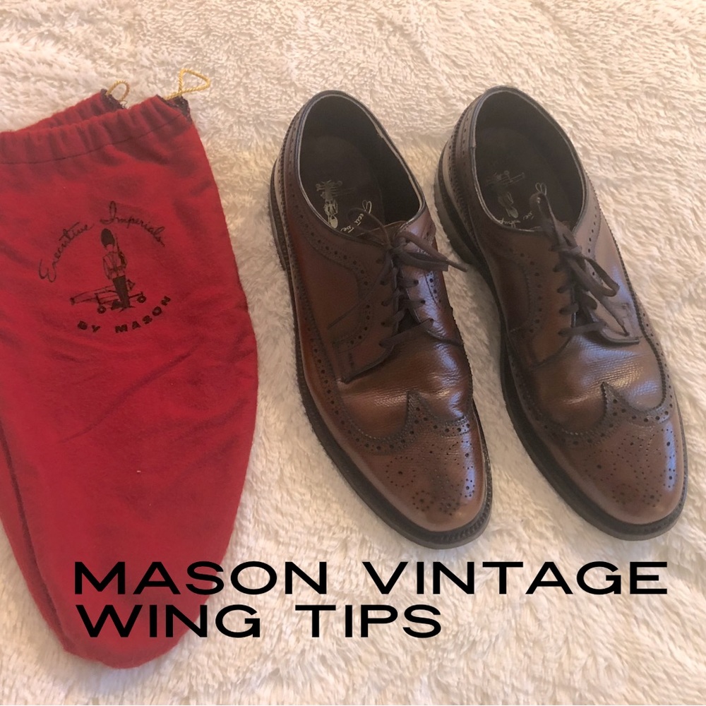 B.A. MASON Vintage Wingtips - Executive Imperials - sent to my friend in 1970‼️